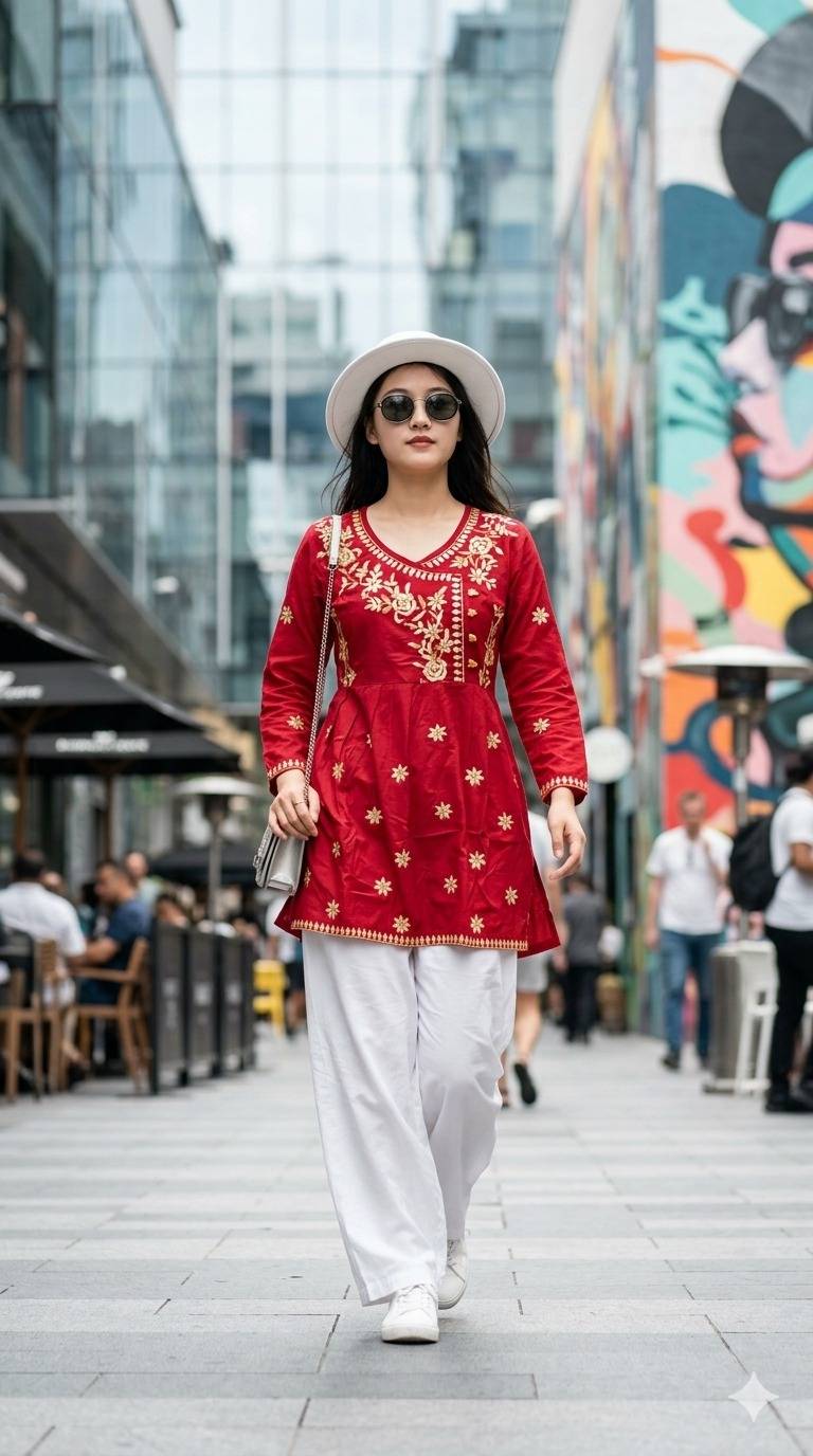 STYLE 9155 By Fashid Designer Stylish Fancy Colorful Beautiful Ethnic Wear Collection Tops At Wholesale Price